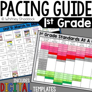 1st grade pacing guide - cover image