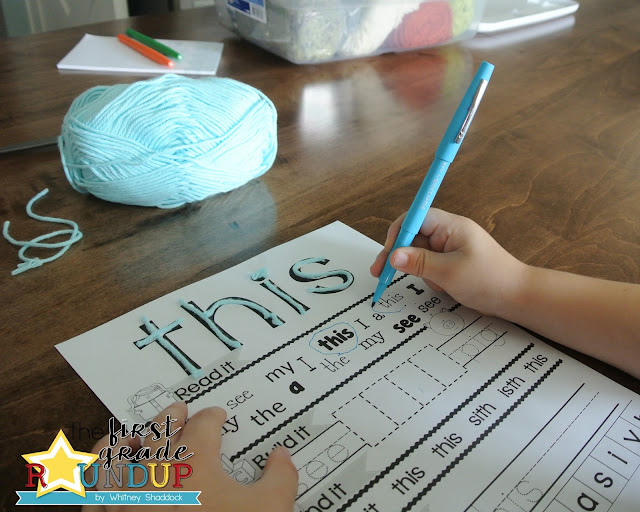 circling the sight words