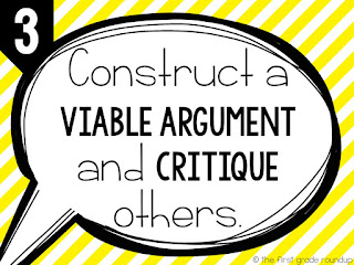 standards for math practices #3: construct a viable argument and critique others.