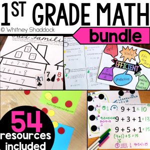 1st grade math curriculum bundle - cover image