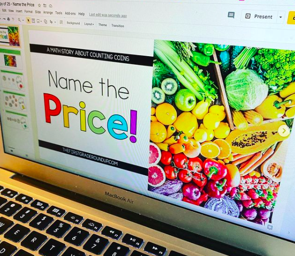 Name the price PDF slideshow for practicing counting coins