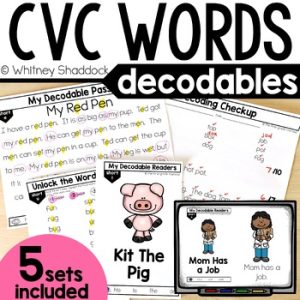 CVC decodable readers - cover image