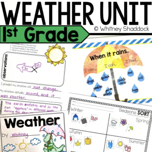 first grade weather lesson plans