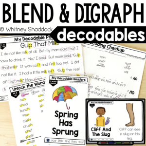 blends and digraphs decodable texts