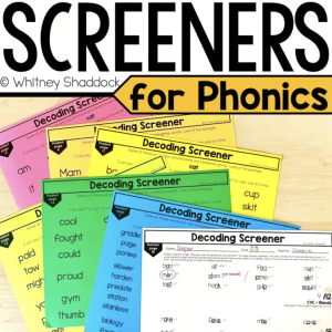 phonics screener for intervention
