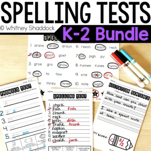 phonics spelling tests - cover image