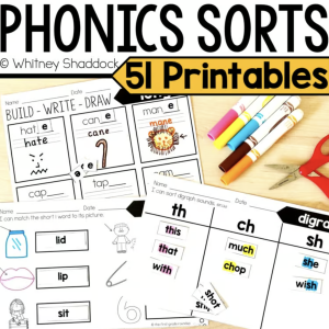 phonics word sorts - cover image